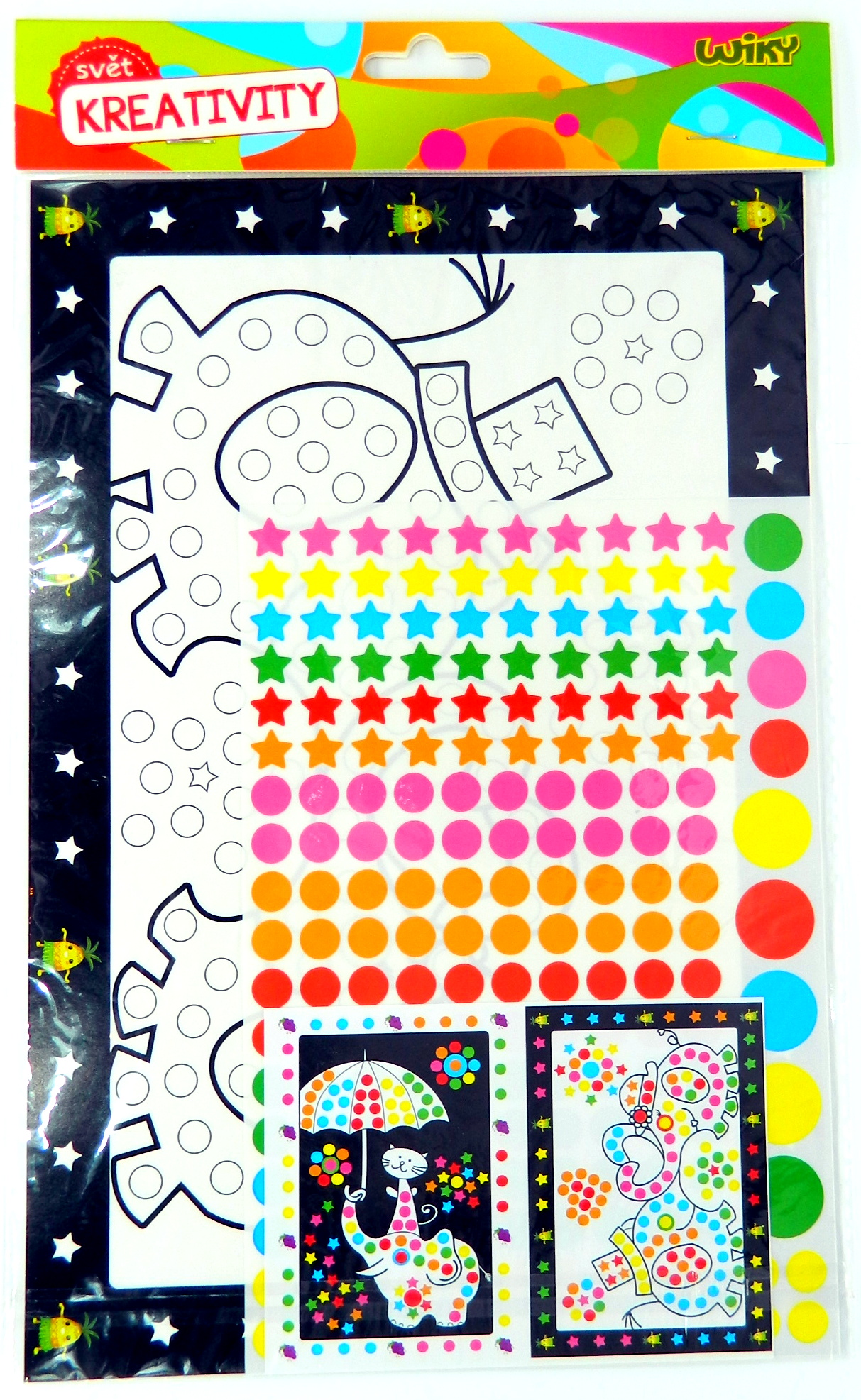 Kreativní set zábavné lepení 20x34cm Zvířátka 2